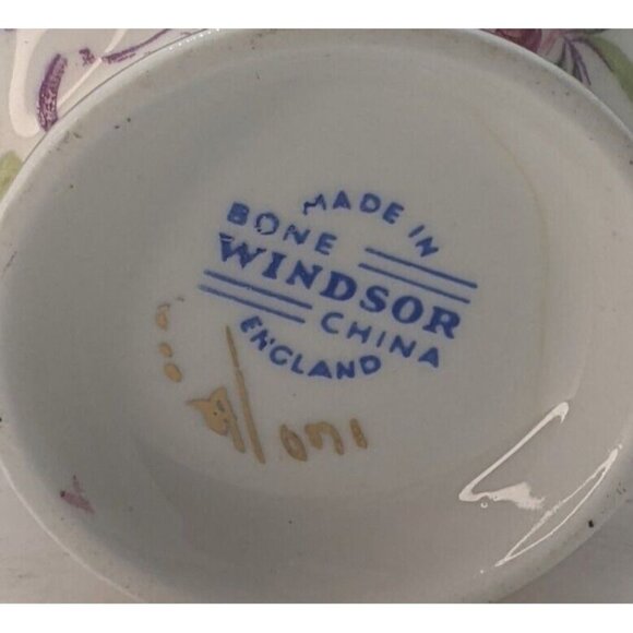 Windsor Chintz Teacup and Saucer Pink Roses Fine Bone China Gold Trim Vintage - Picture 10 of 10